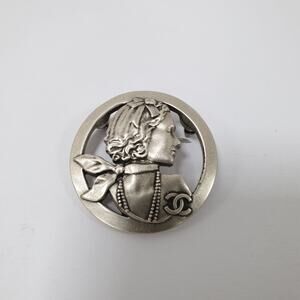 Chanel Silver-tone Mademoiselle Brooch